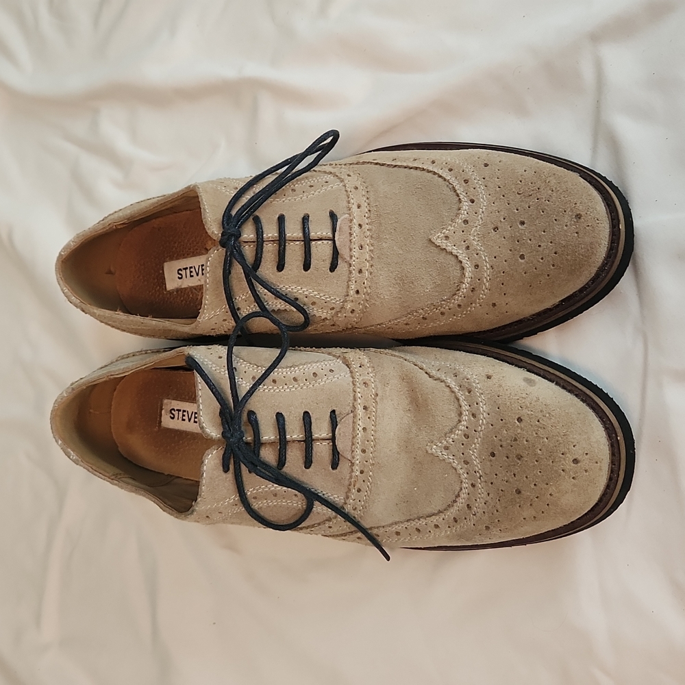 Taupe Steve Madden Oxfords